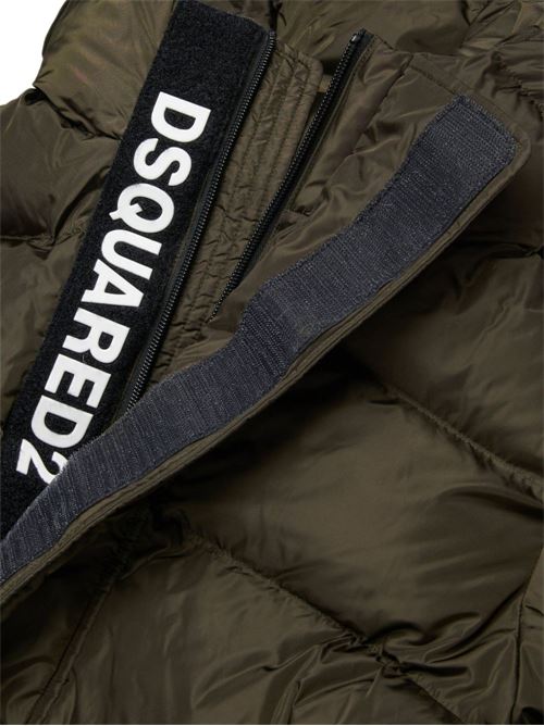 Piumino bambino verde Puffer Jacket Dsquared Kids | DQ1090D00BNDQ518